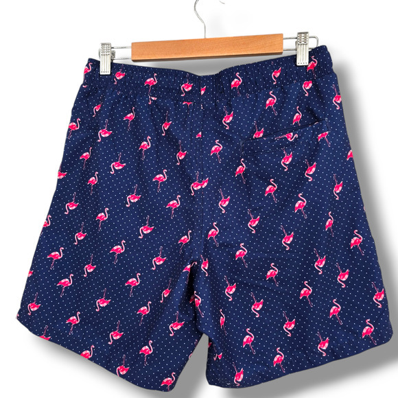 Surf Society Swimwear Men's Flamingo Mesh Lined Drawstring Pocket Swim Trunks - Picture 2 of 8